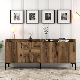 Hanah Home Venedik Consola Nogal